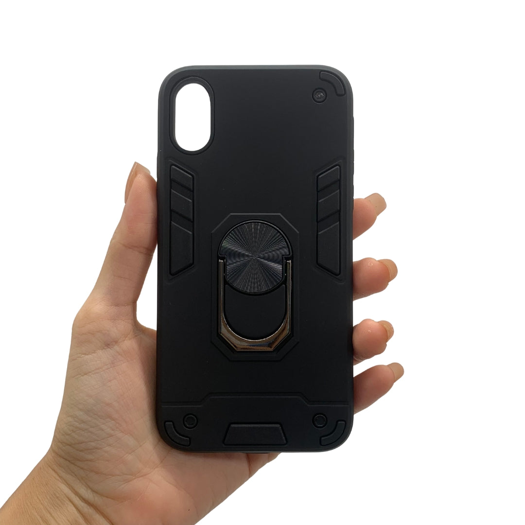 iPhone X / XS Hard PC Case with ring holder Shockproof Slim back Cover
