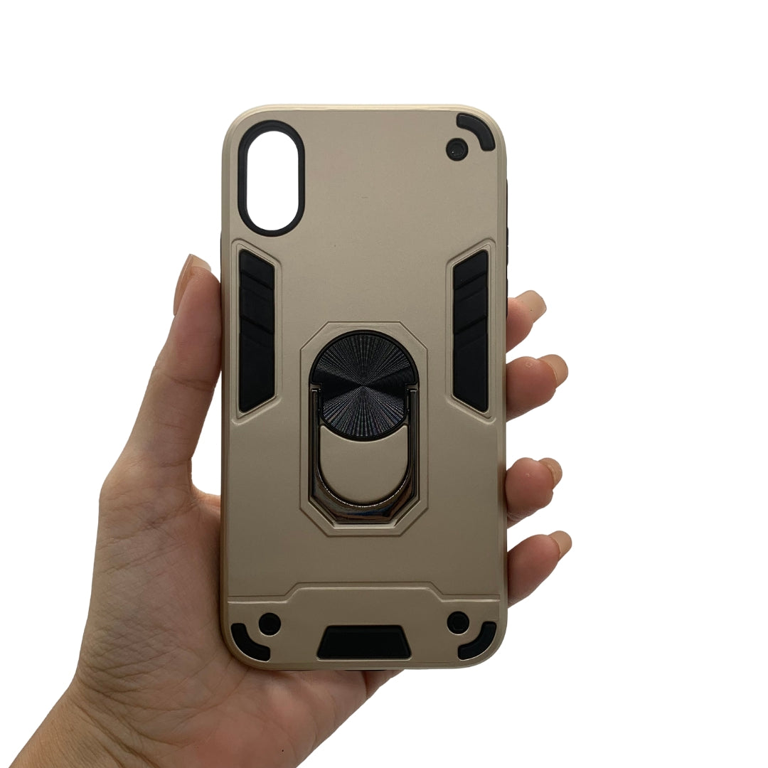 iPhone X / XS Hard PC Case with ring holder Shockproof Slim back Cover