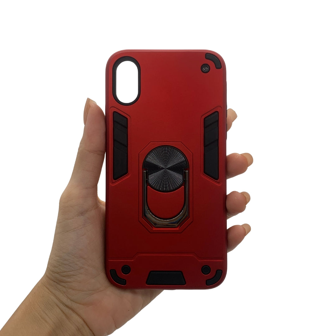 iPhone X / XS Hard PC Case with ring holder Shockproof Slim back Cover