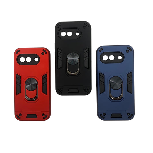 Google Pixel 9A Hard PC Case with ring holder Shockproof Slim back Cover