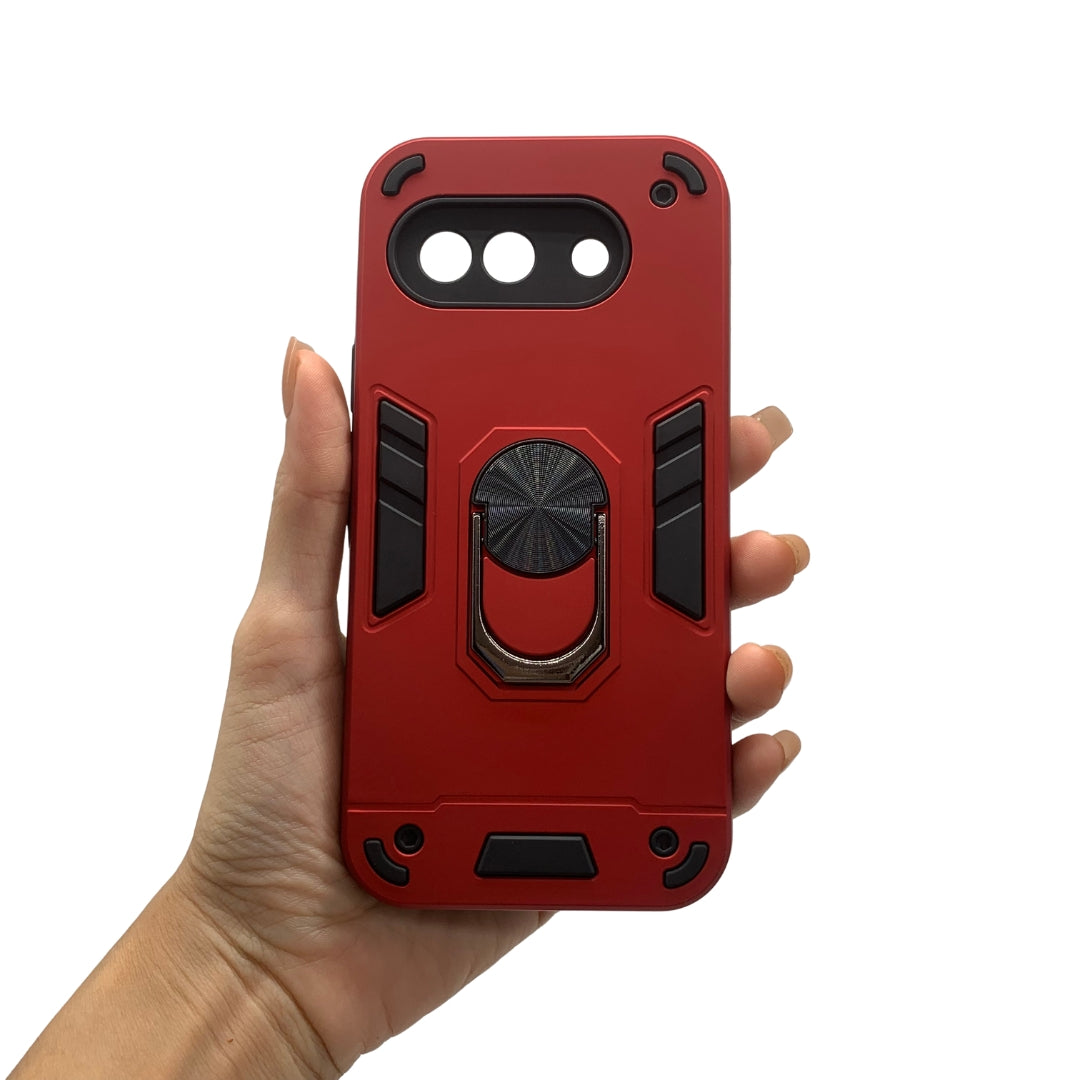 Google Pixel 9A Hard PC Case with ring holder Shockproof Slim back Cover