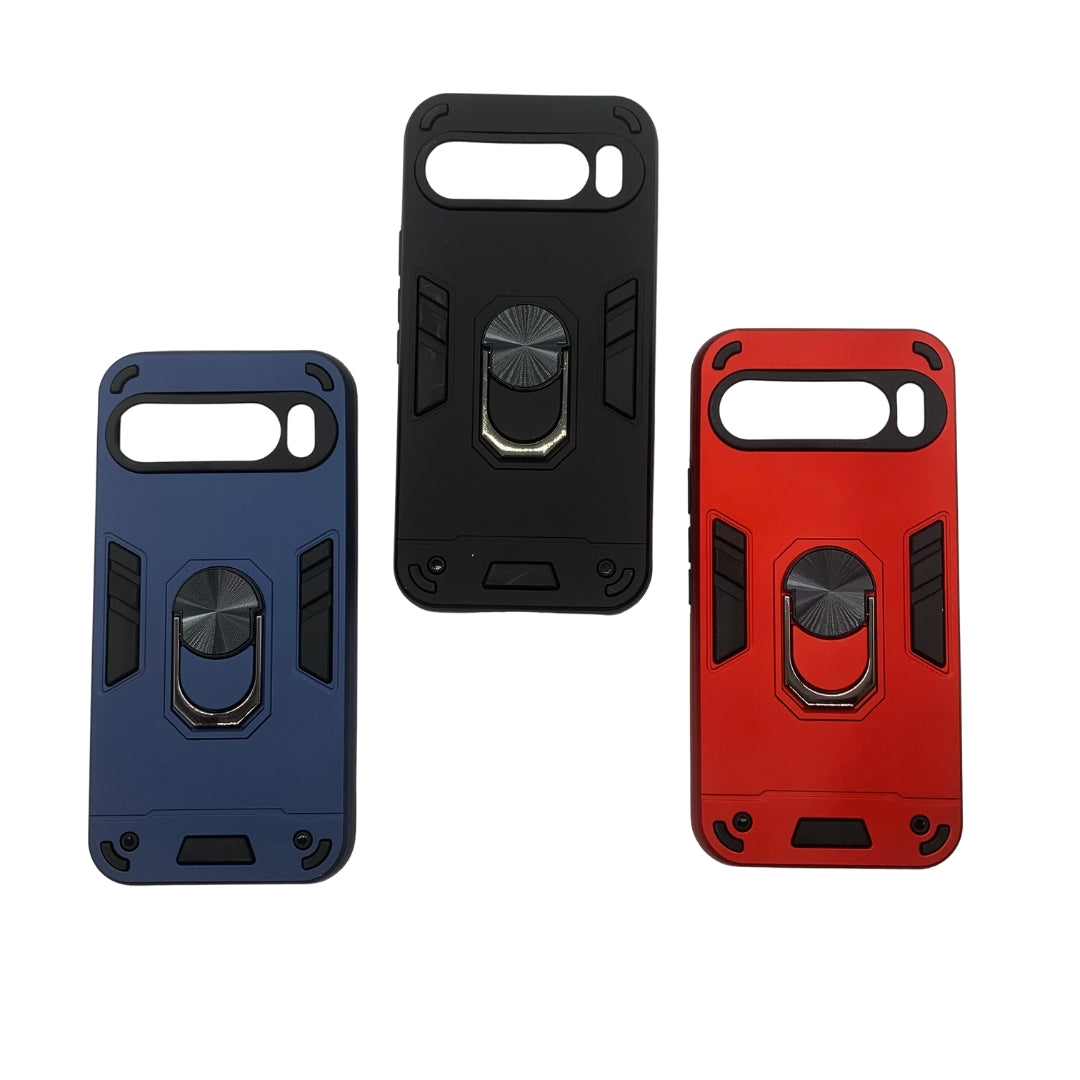 Google Pixel 9 Pro XL Hard PC Case with ring holder Shockproof Slim back Cover