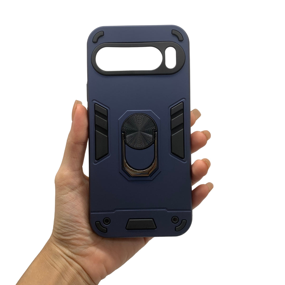 Google Pixel 9 Pro XL Hard PC Case with ring holder Shockproof Slim back Cover