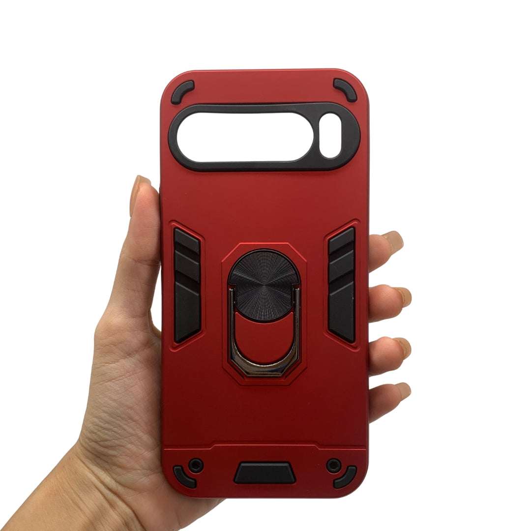 Google Pixel 9 Pro XL Hard PC Case with ring holder Shockproof Slim back Cover
