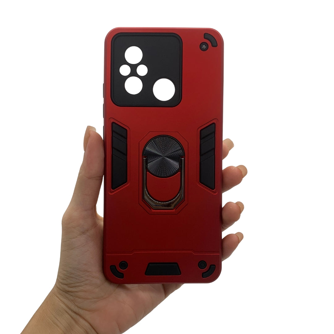 Redmi 12C Hard PC Case with ring holder Shockproof Slim back Cover