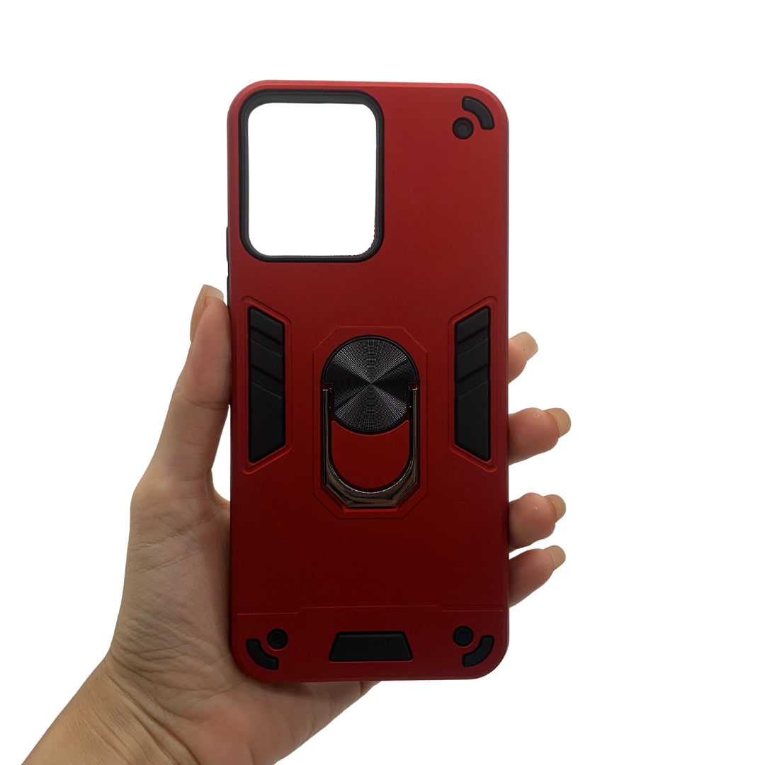 Redmi 12 4G Hard PC Case with ring holder Shockproof Slim back Cover