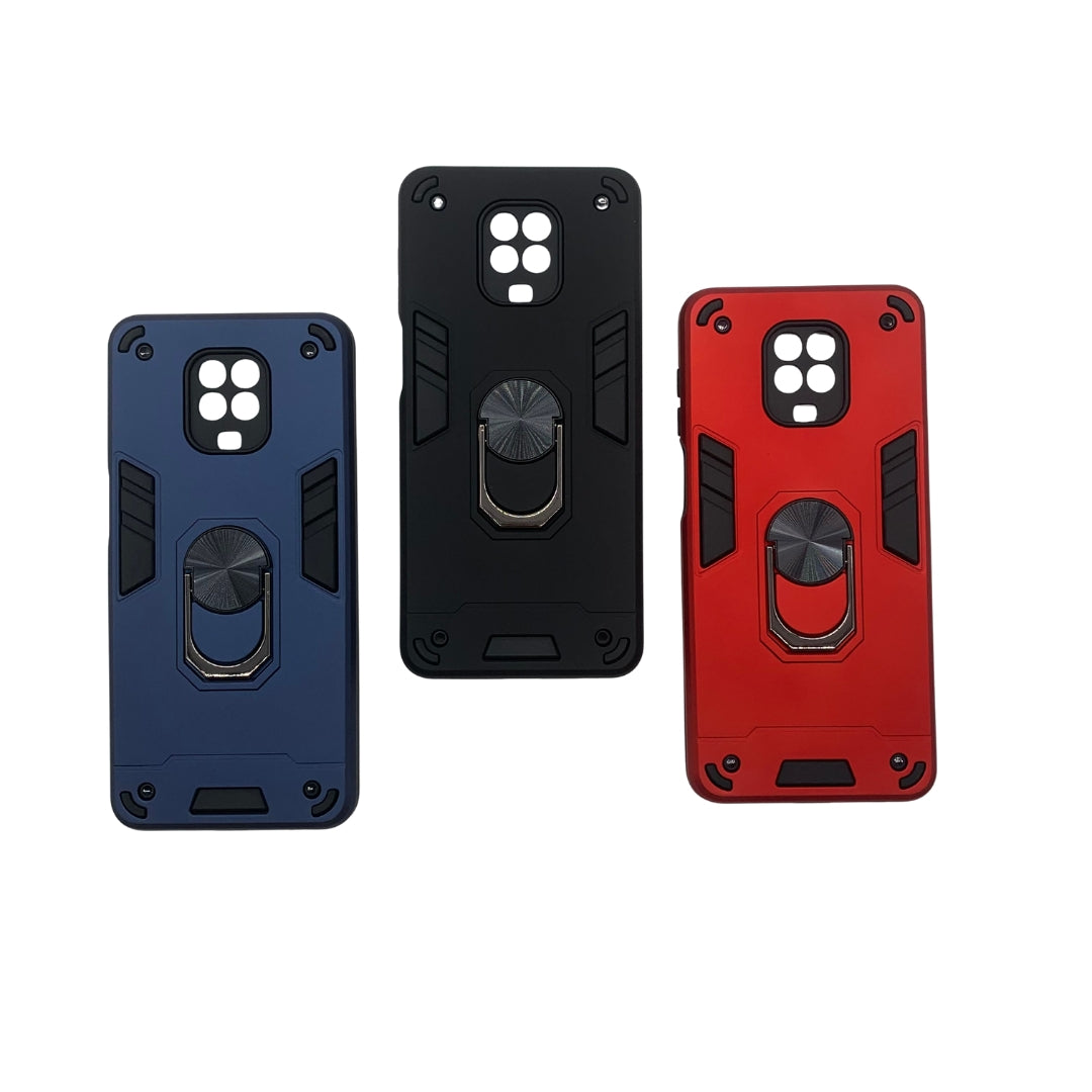 Redmi Note 9s Hard PC Case with ring holder Shockproof Slim back Cover