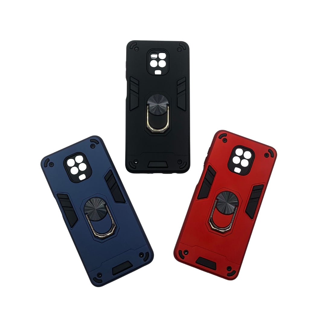 Redmi Note 9s Hard PC Case with ring holder Shockproof Slim back Cover
