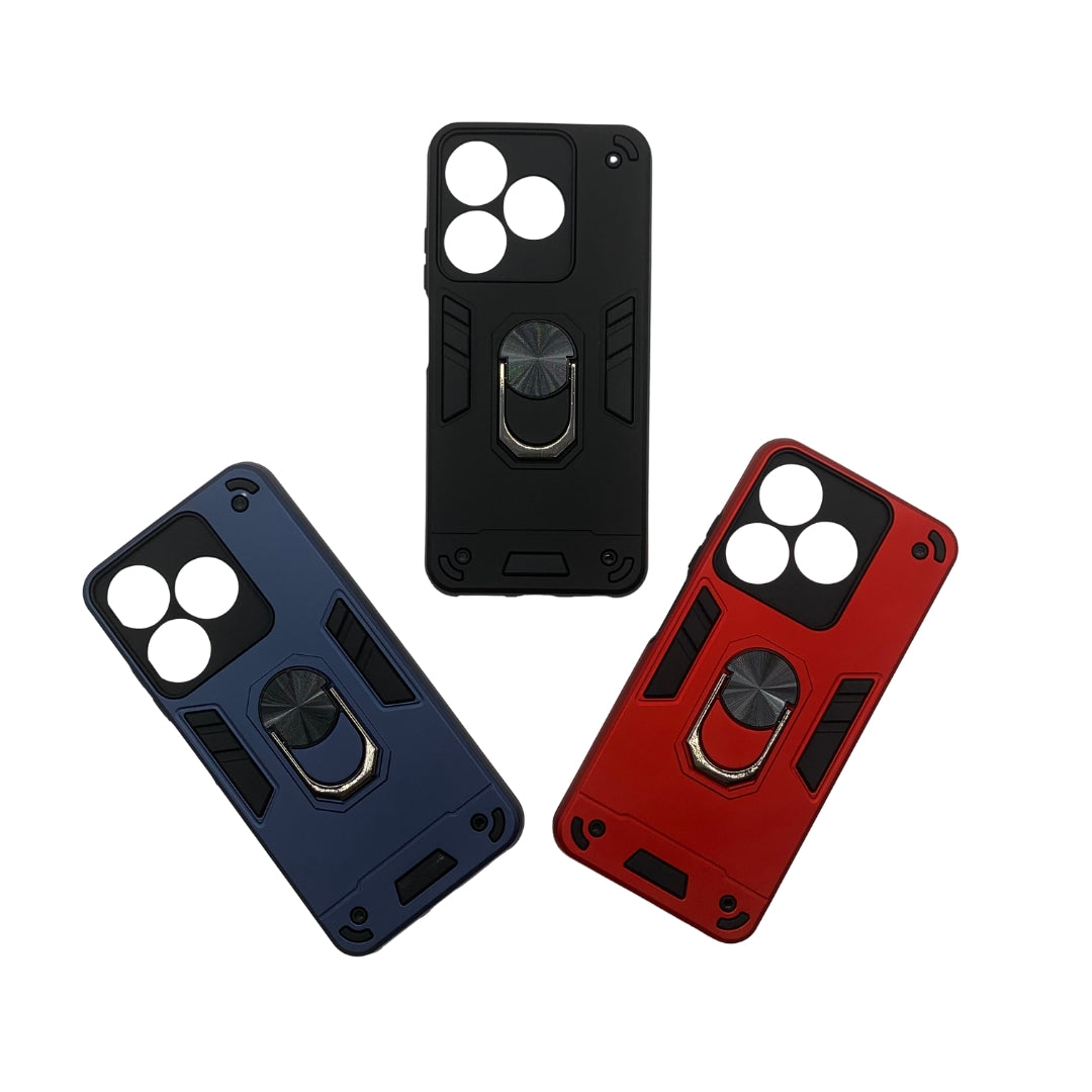 Tecno Spark 10 Hard PC Case with ring holder Shockproof Slim back Cover