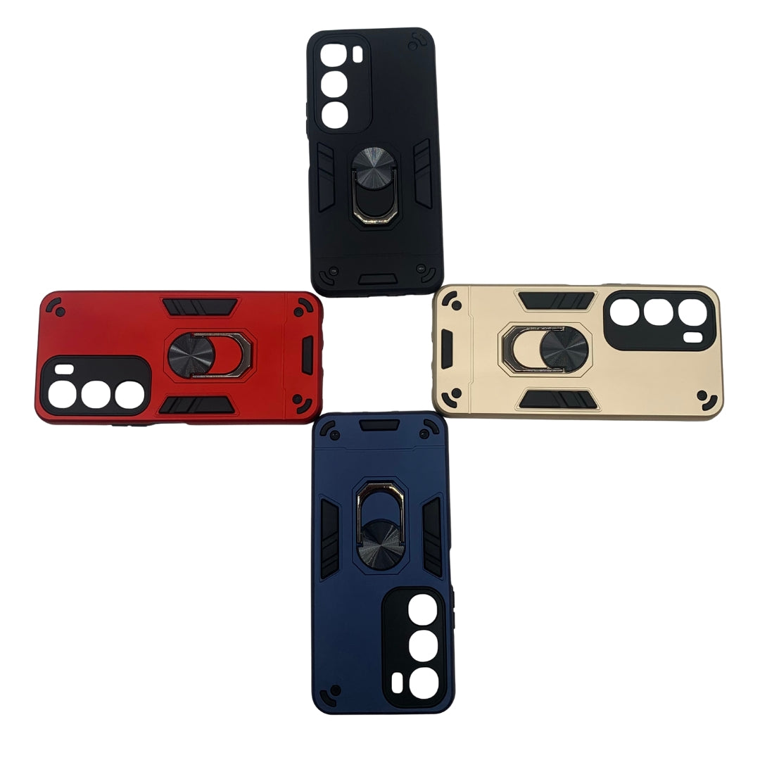 Vivo Y19s Hard PC Case with ring holder Shockproof Slim back Cover