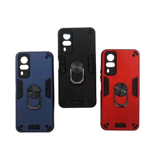 Vivo Y53s Hard PC Case with ring holder Shockproof Slim back Cover