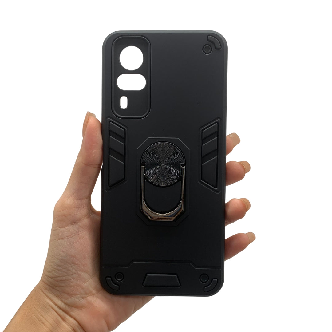 Vivo Y53s Hard PC Case with ring holder Shockproof Slim back Cover