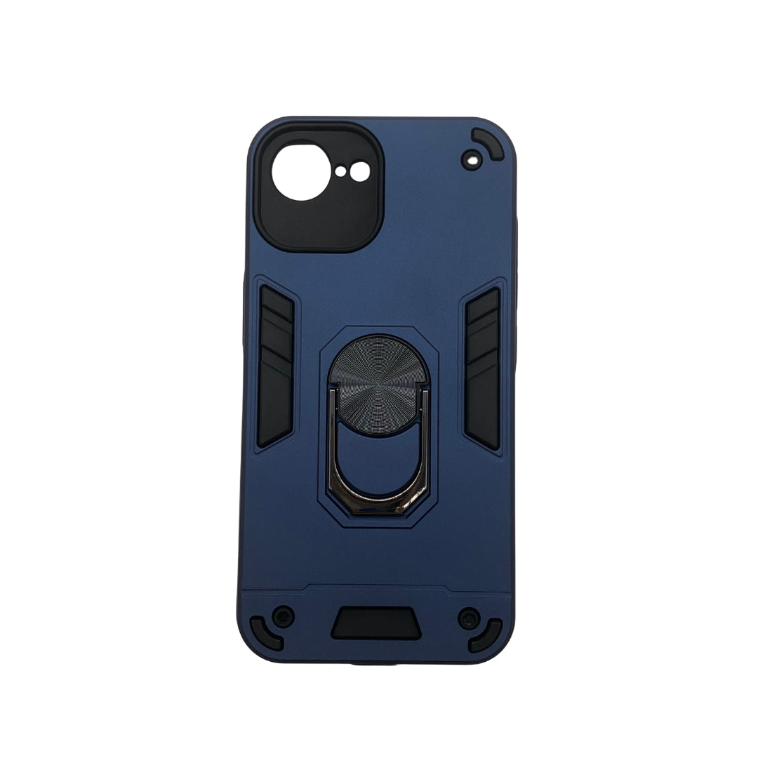iPhone 16e Hard PC Case with ring holder Shockproof Slim back Cover
