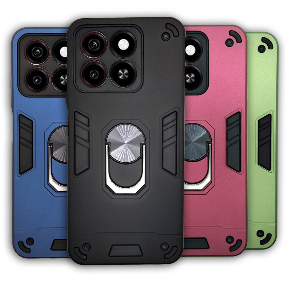 ZTE Blade A35/A55 Hard PC Case with ring holder Shockproof Slim back Cover