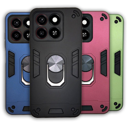 ZTE Blade A35/A55 Hard PC Case with ring holder Shockproof Slim back Cover