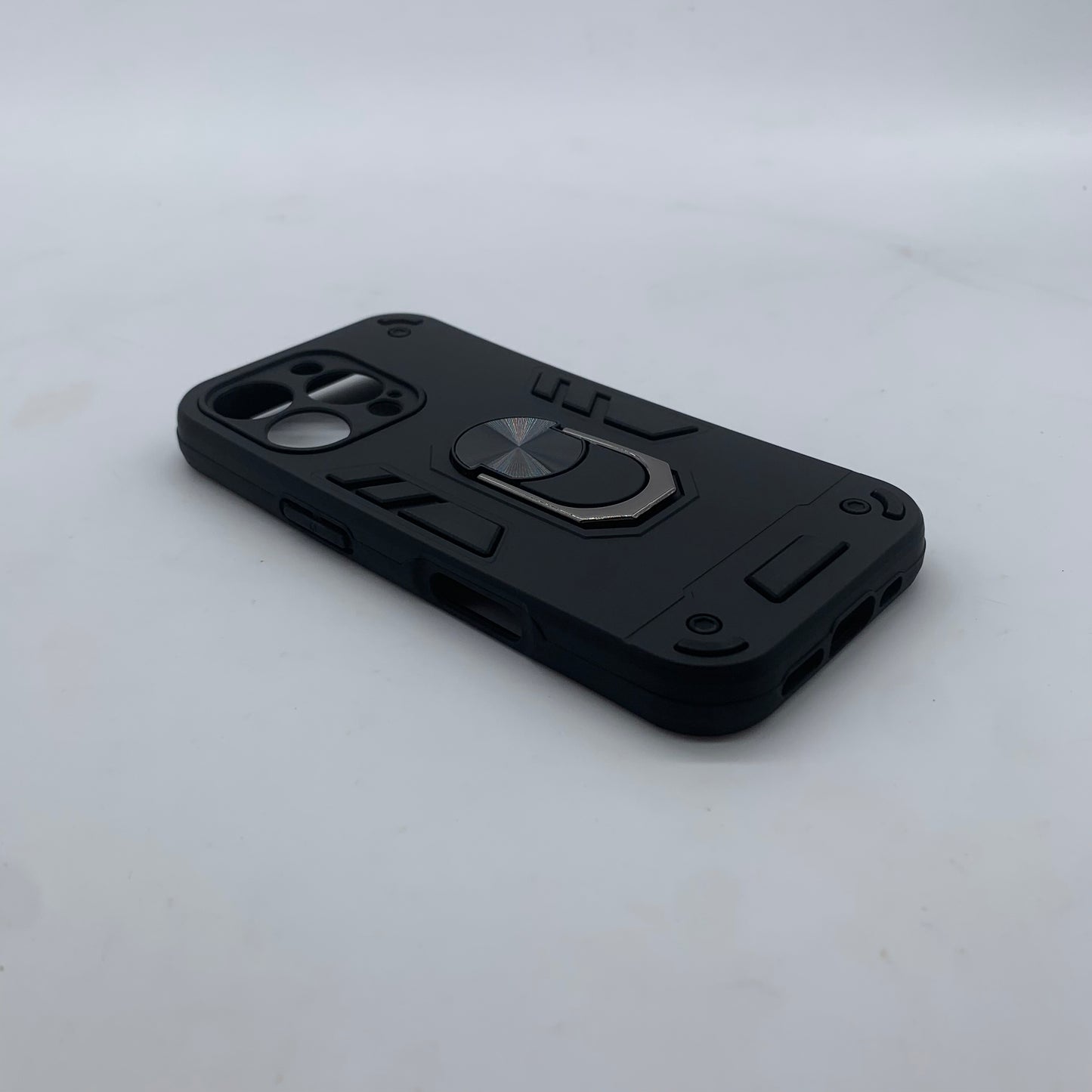 iPhone 16 Pro Hard PC Case with ring holder Shockproof Slim back Cover