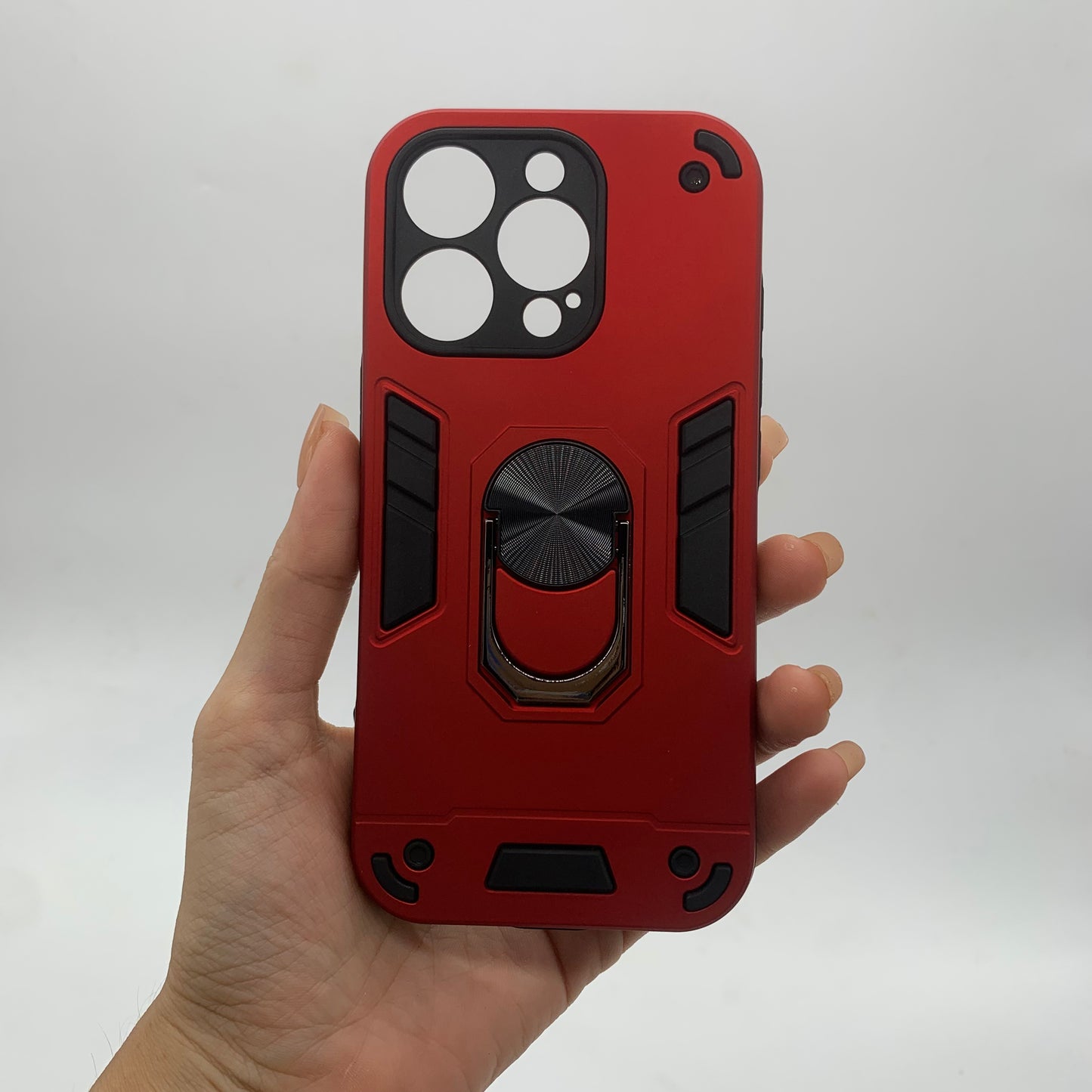 iPhone 16 Pro Hard PC Case with ring holder Shockproof Slim back Cover