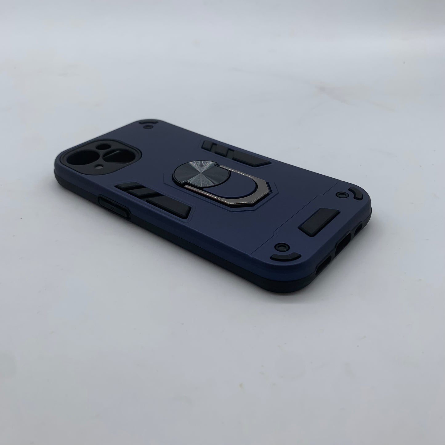 iPhone 15 Hard PC Case with ring holder Shockproof Slim back Cover