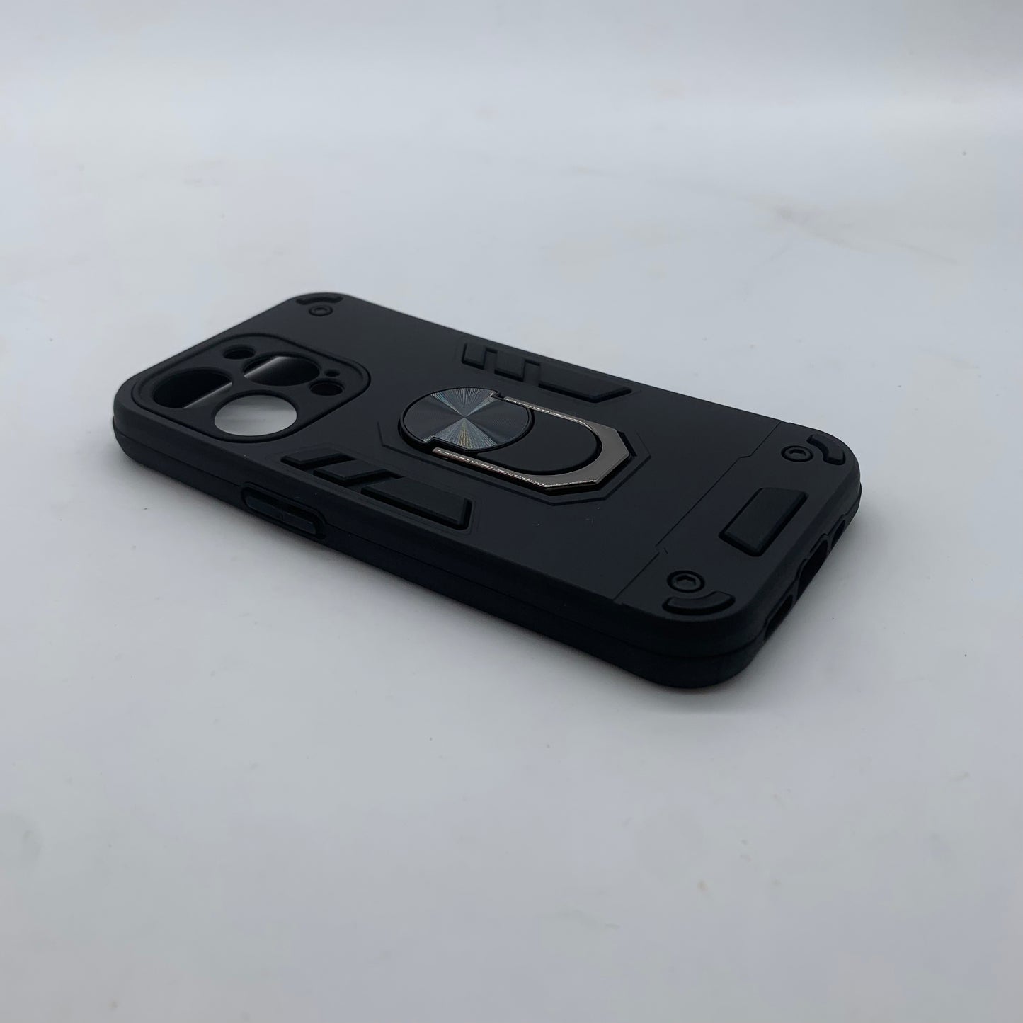 iPhone 15 Pro Hard PC Case with ring holder Shockproof Slim back Cover