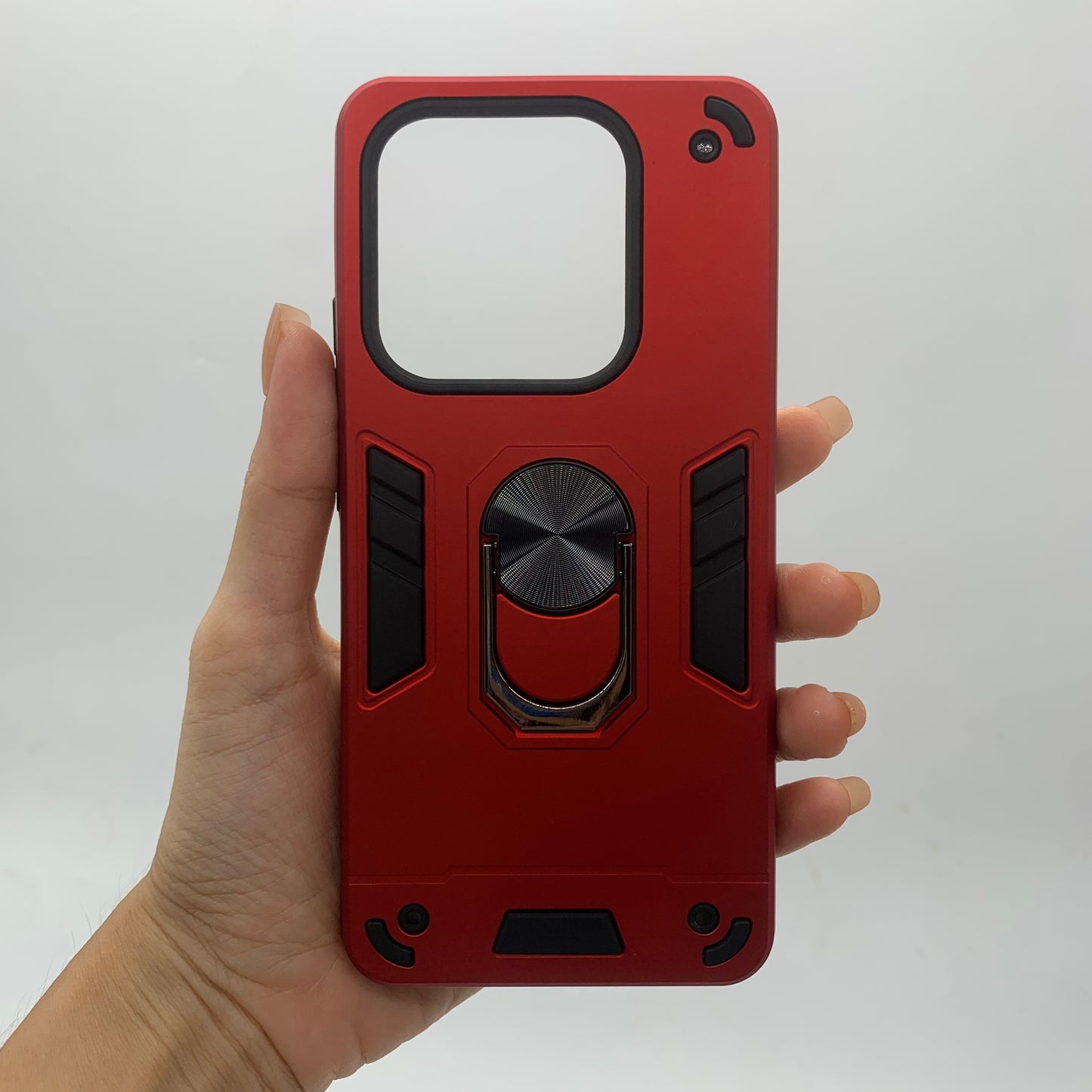 Redmi Note 14 4G Hard PC Case with ring holder Shockproof Slim back Cover