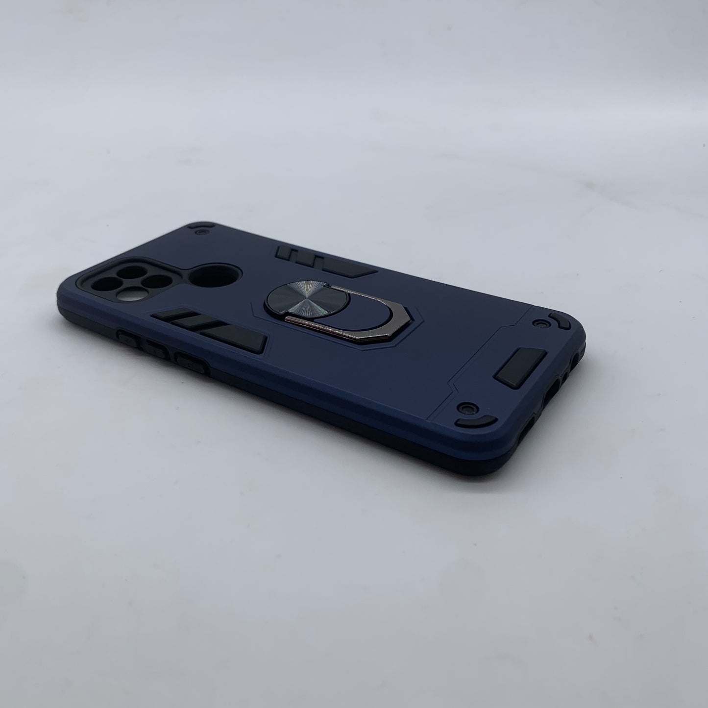 OPPO A15 Hard PC Case with ring holder Shockproof Slim back Cover