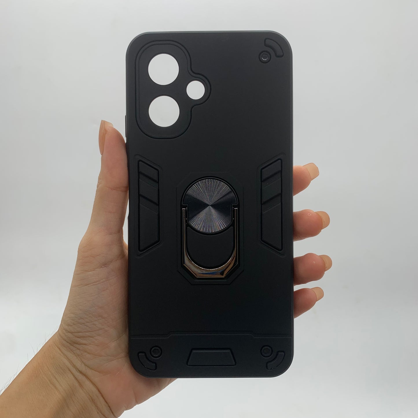 Tecno Spark Go 2 Hard PC Case with ring holder Shockproof Slim back Cover