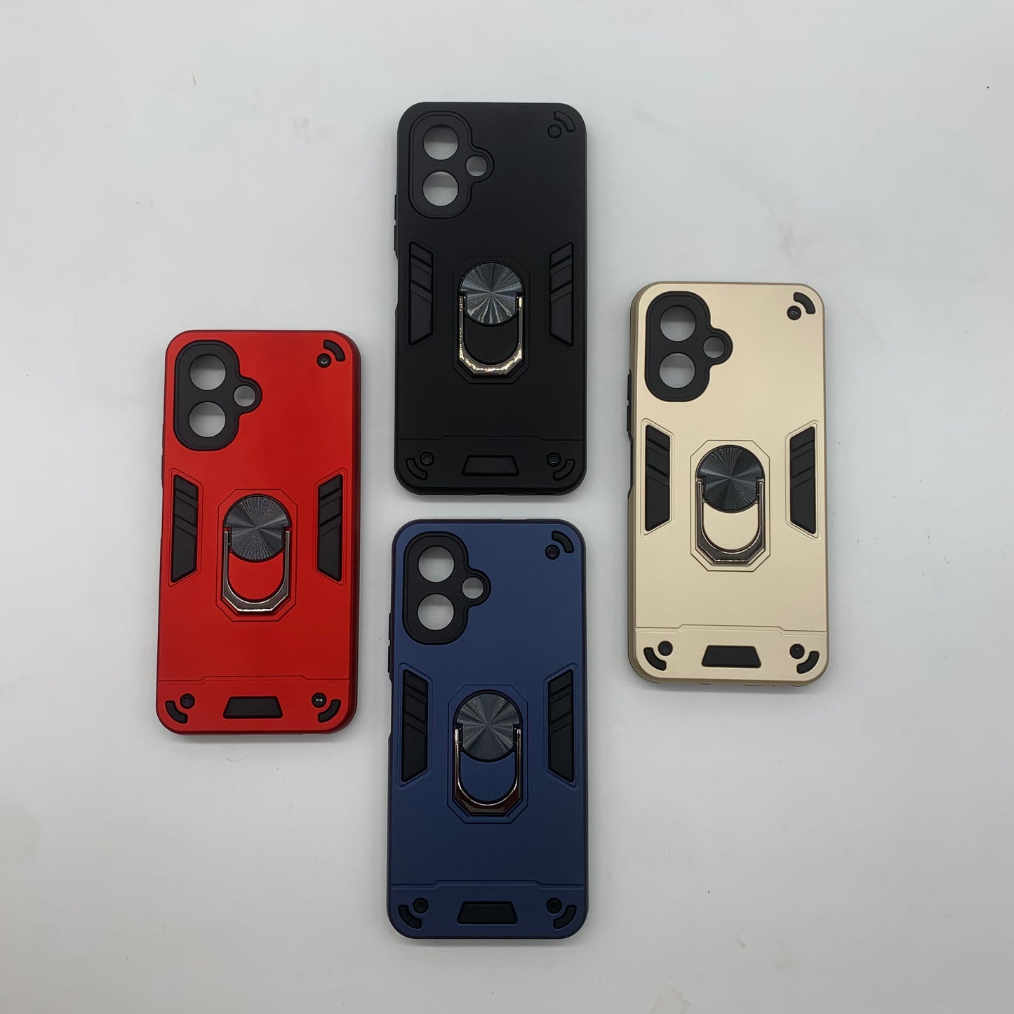 Tecno Spark Go 2 Hard PC Case with ring holder Shockproof Slim back Cover