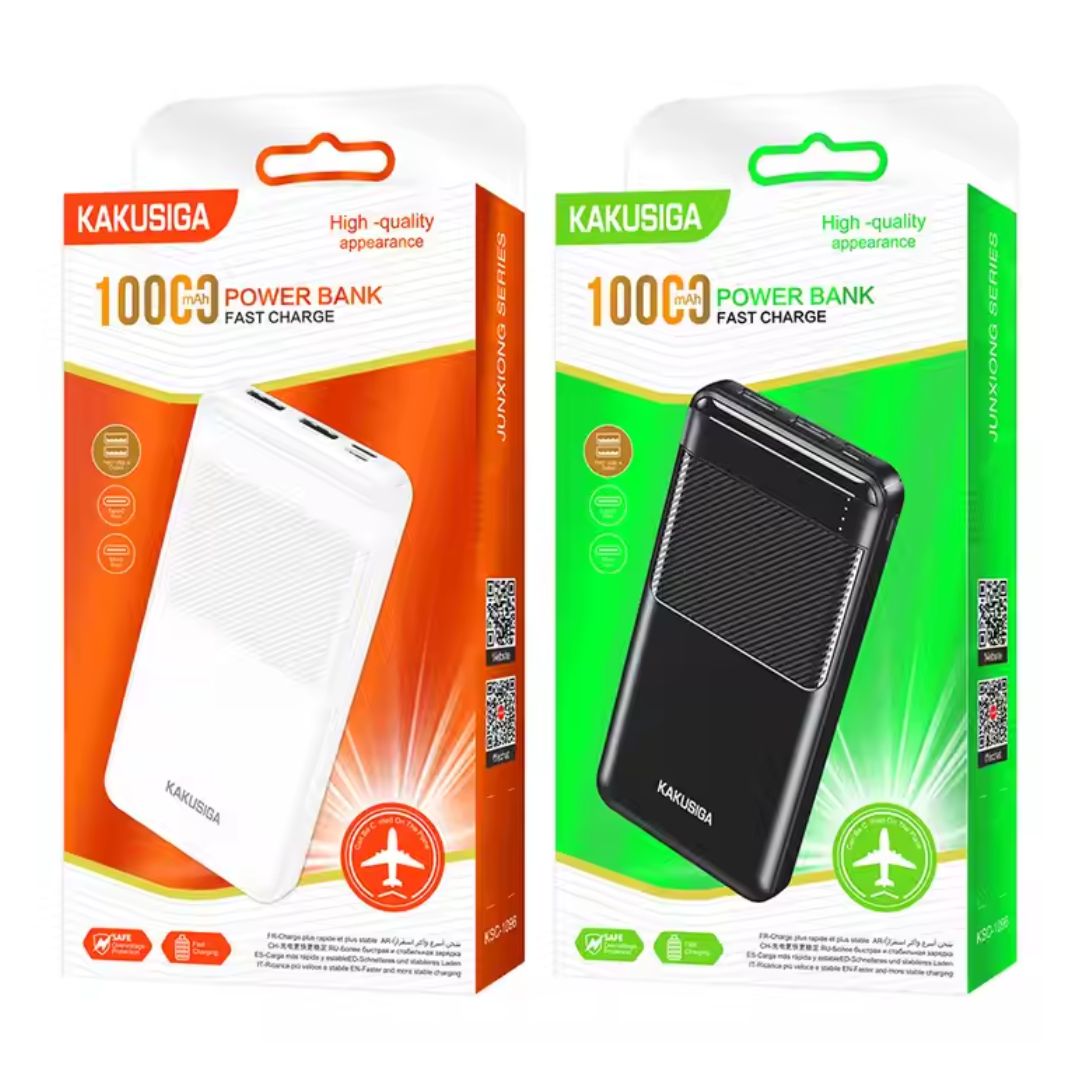 KAKUSIGA KSC-1096 22.5W 10000mAh Power Bank Black