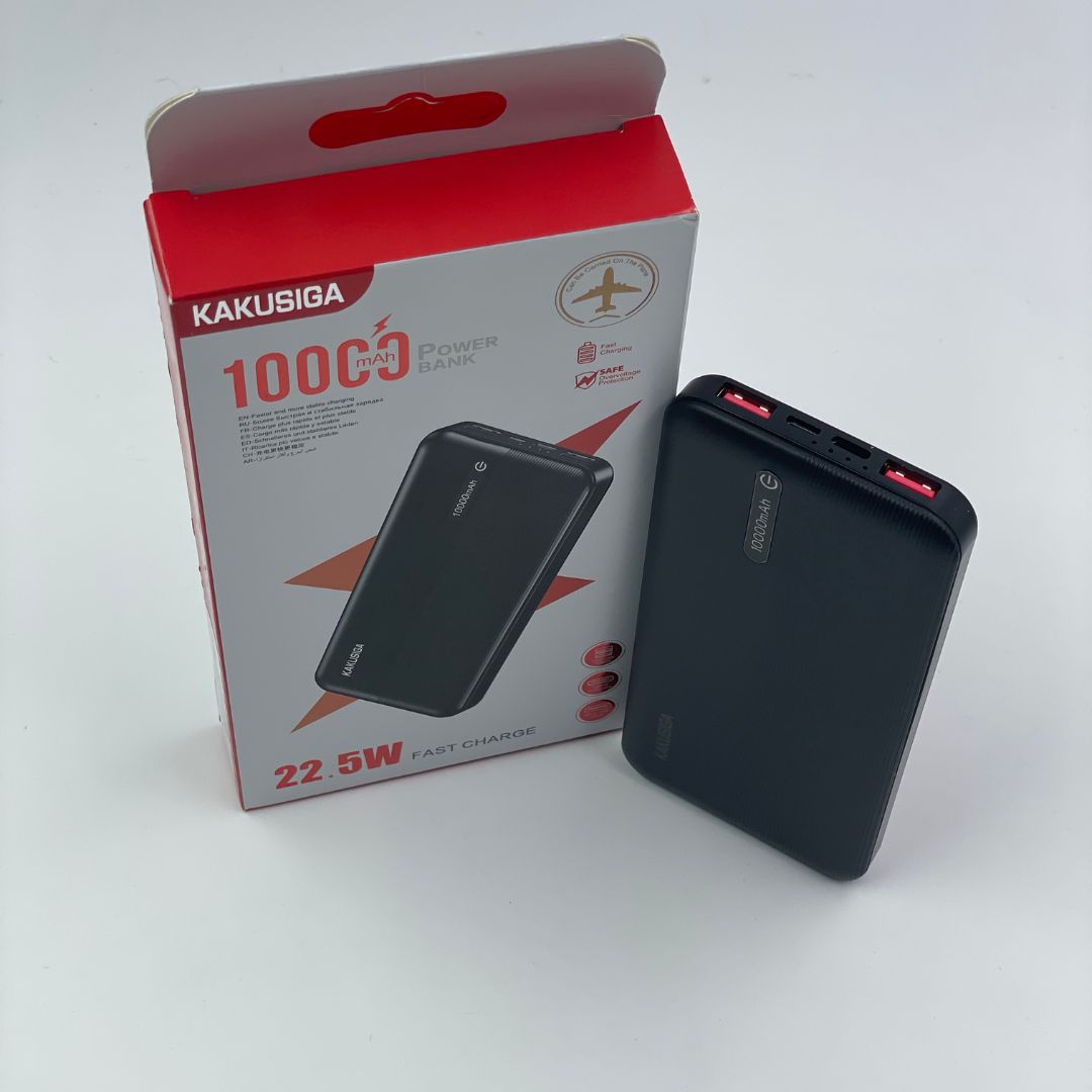 KAKUSIGA KSC-1098 22.5W 10000mAh Power Bank Black