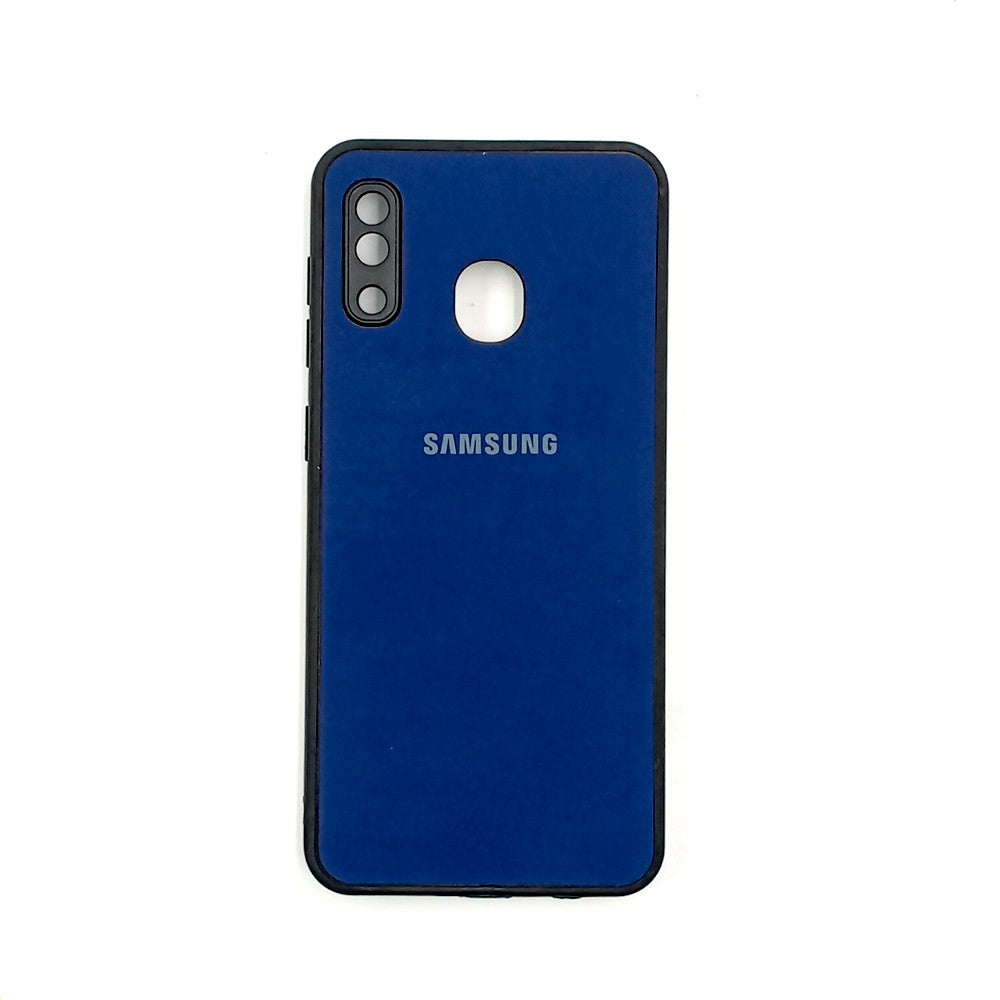 Samsung A20 / A30 / M10s Logo Silicone back cover with velvet inside protection layer