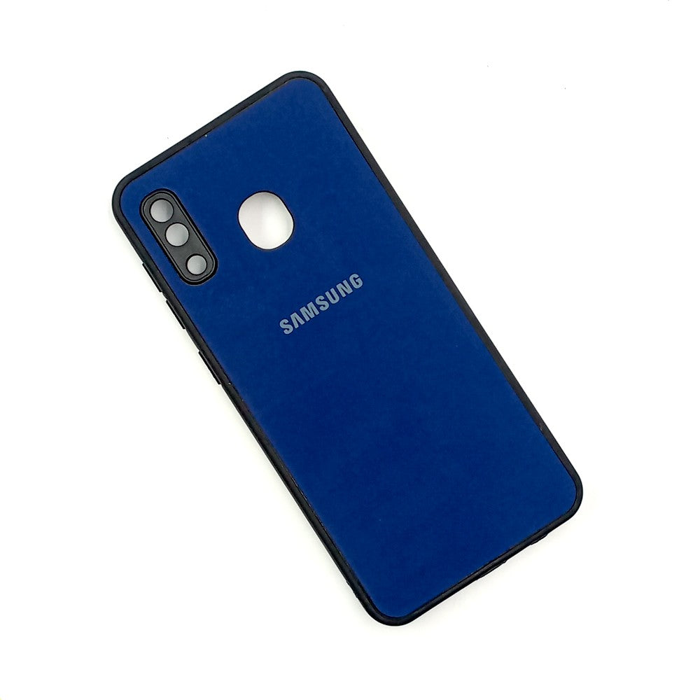 Samsung A20 / A30 / M10s Logo Silicone back cover with velvet inside protection layer