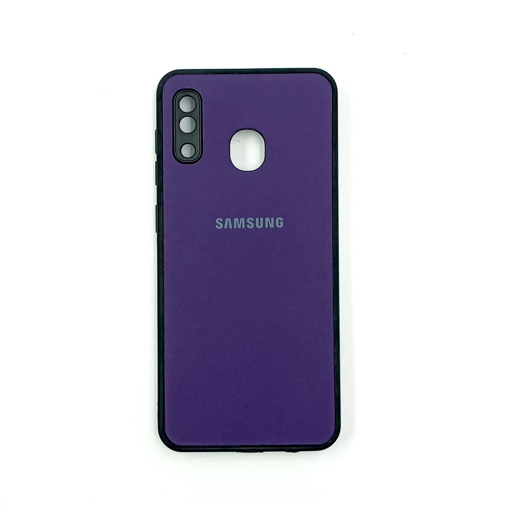 Samsung A20 / A30 / M10s Logo Silicone back cover with velvet inside protection layer