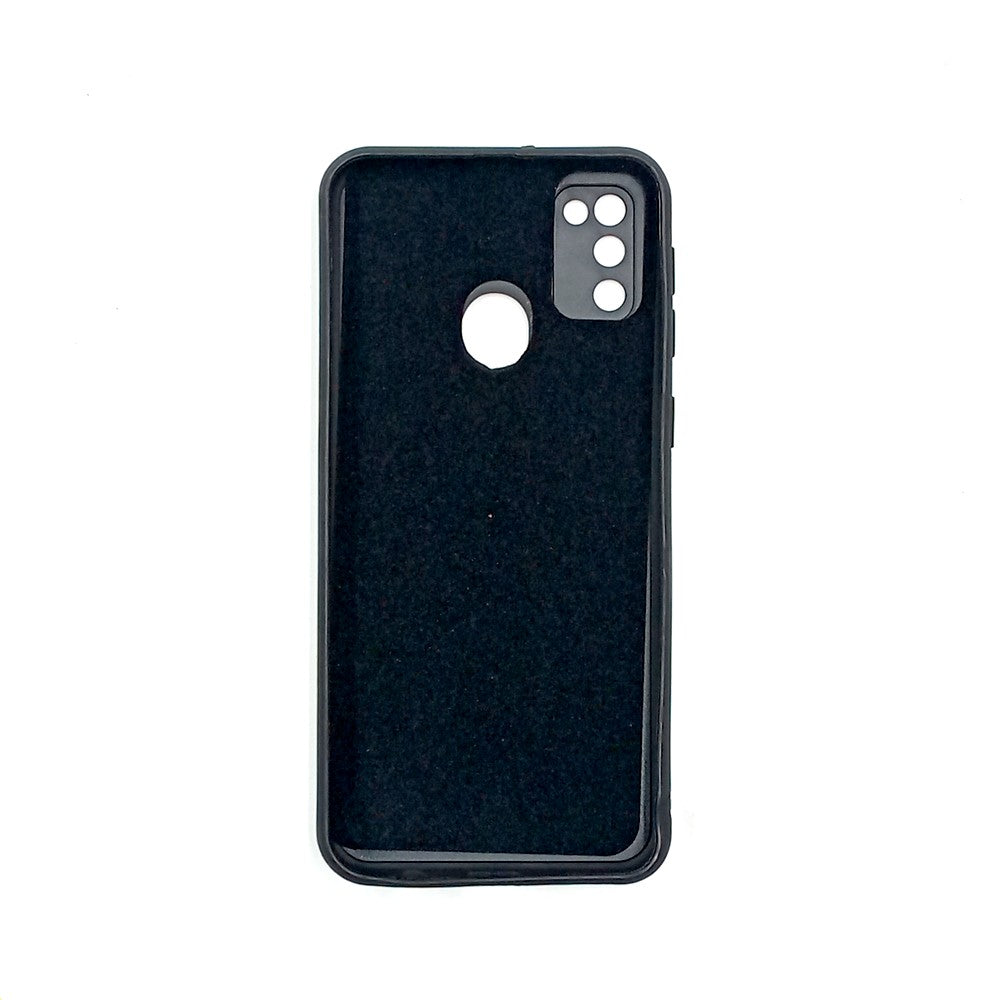 Samsung M21 / M30s Logo Silicone back cover with velvet inside protection layer