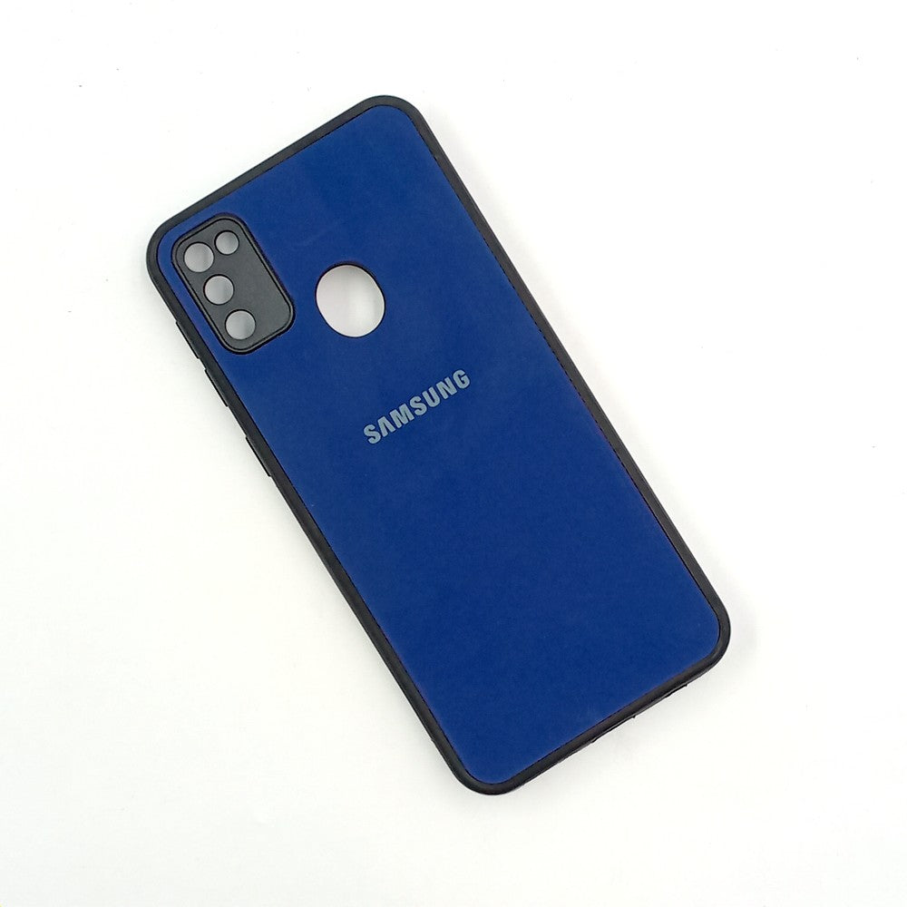 Samsung M21 / M30s Logo Silicone back cover with velvet inside protection layer