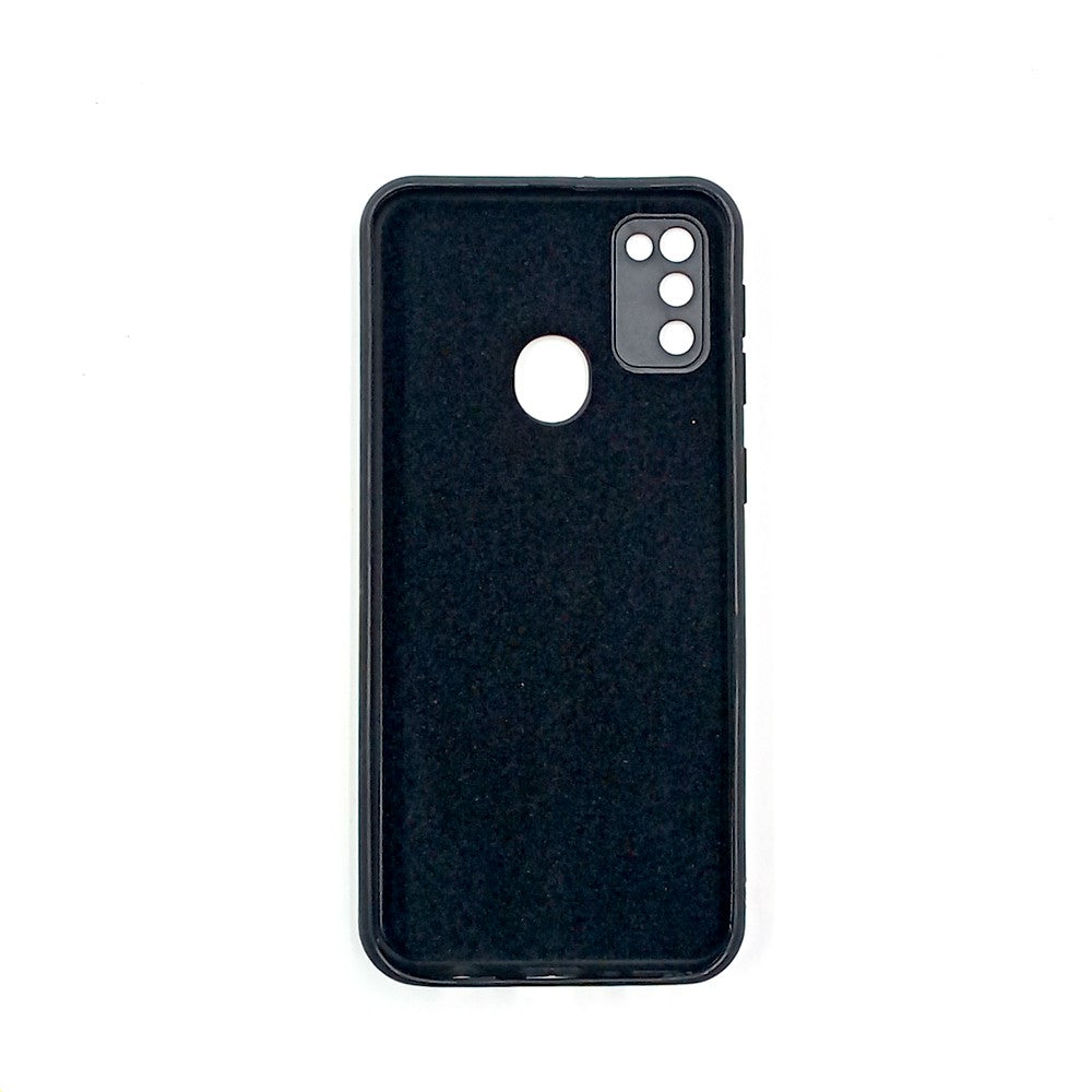 Samsung M21 / M30s Logo Silicone back cover with velvet inside protection layer