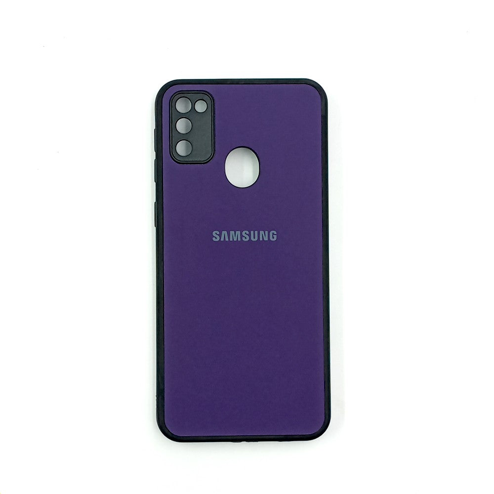 Samsung M21 / M30s Logo Silicone back cover with velvet inside protection layer