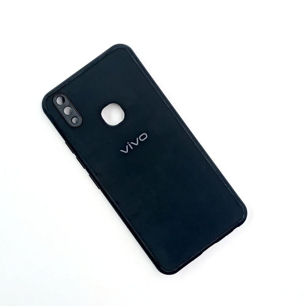 Vivo V9 / Y85 Logo Silicone back cover with velvet inside protection layer