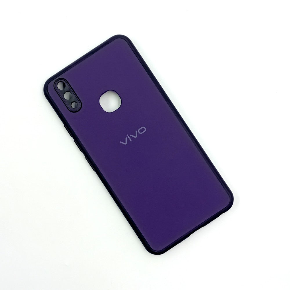 Vivo V9 / Y85 Logo Silicone back cover with velvet inside protection layer