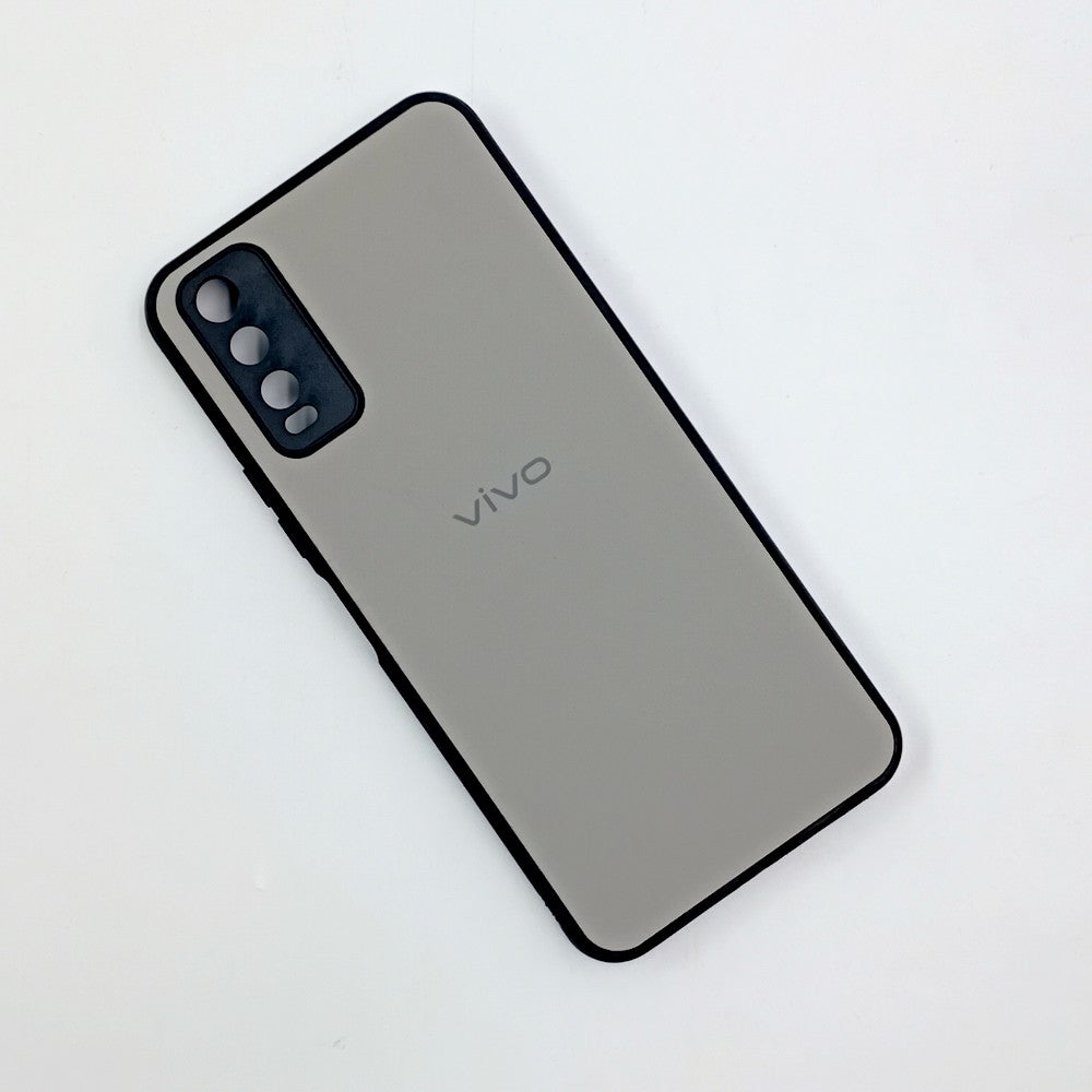 Vivo Y20 / Y11s / Y12s Logo Silicone back cover with velvet inside protection layer