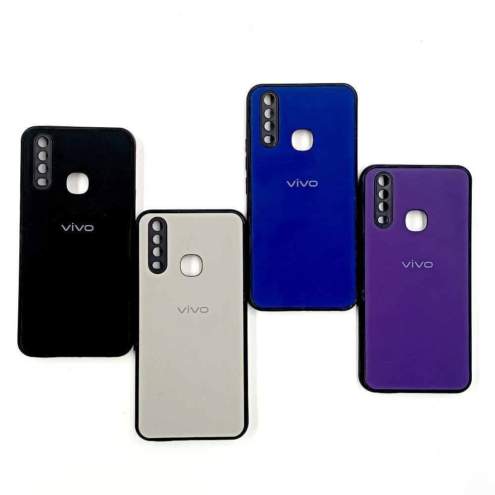 Vivo Y12/Y15/Y17 Logo Silicone back cover with velvet inside protection layer