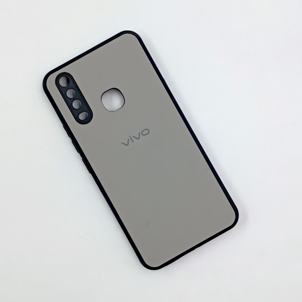 Vivo Y12/Y15/Y17 Logo Silicone back cover with velvet inside protection layer