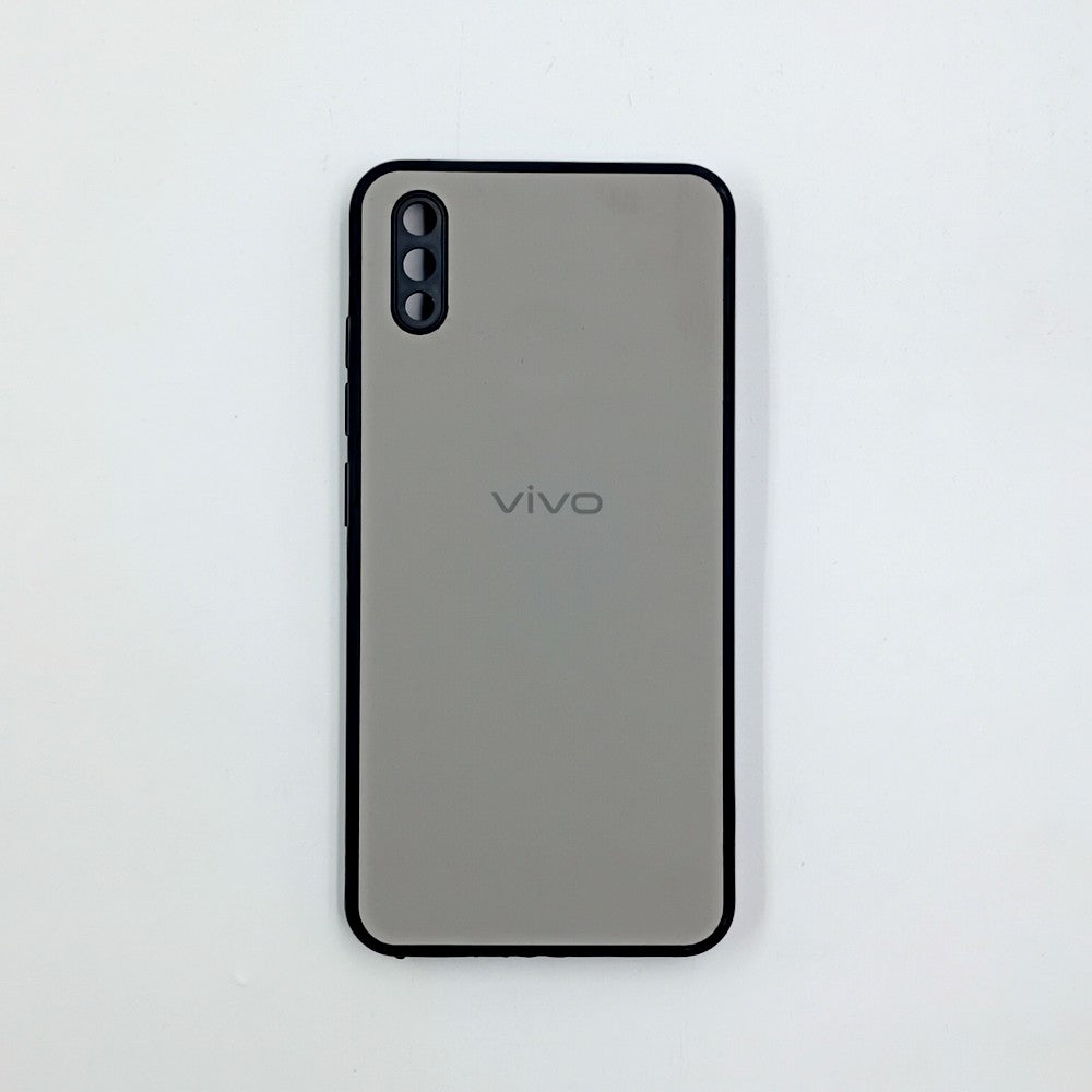 Vivo Y91 / Y93 Logo Silicone back cover with velvet inside protection layer