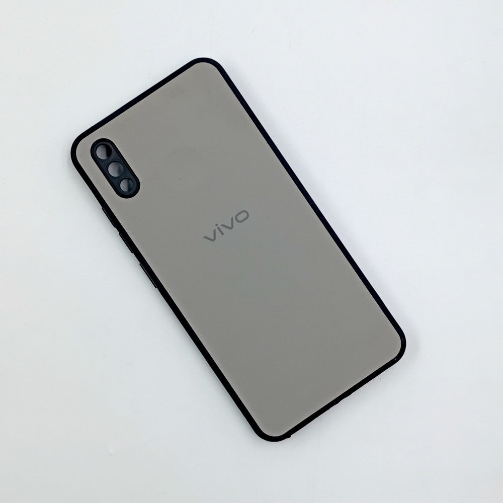 Vivo Y91 / Y93 Logo Silicone back cover with velvet inside protection layer