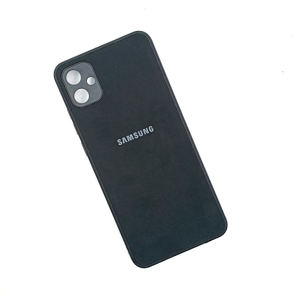 Samsung A04E Logo Silicone back cover with velvet inside protection layer