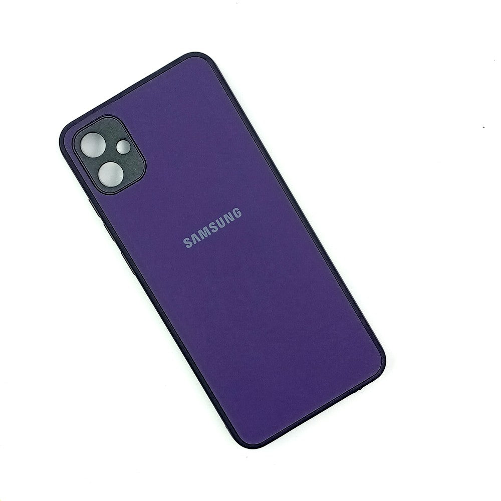 Samsung A04E Logo Silicone back cover with velvet inside protection layer
