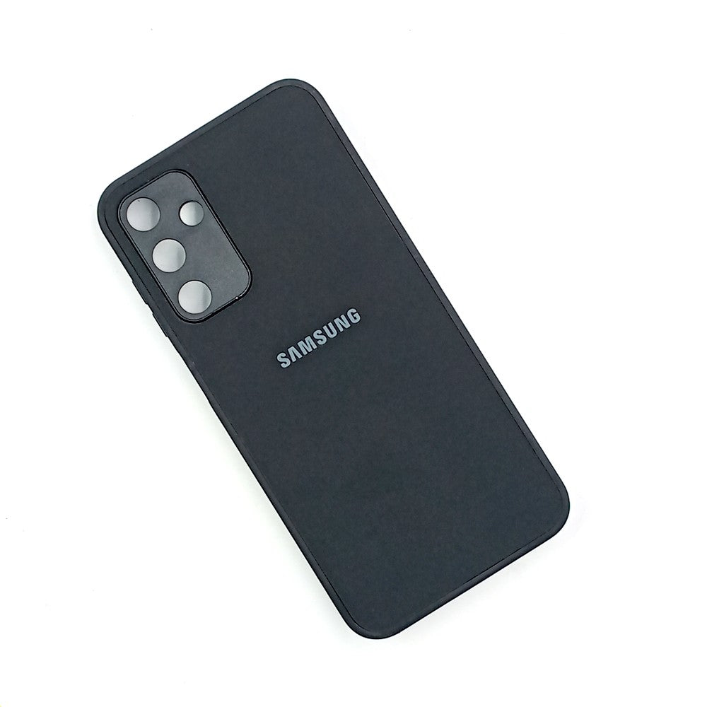 Samsung M15 Logo Silicone back cover with velvet inside protection layer