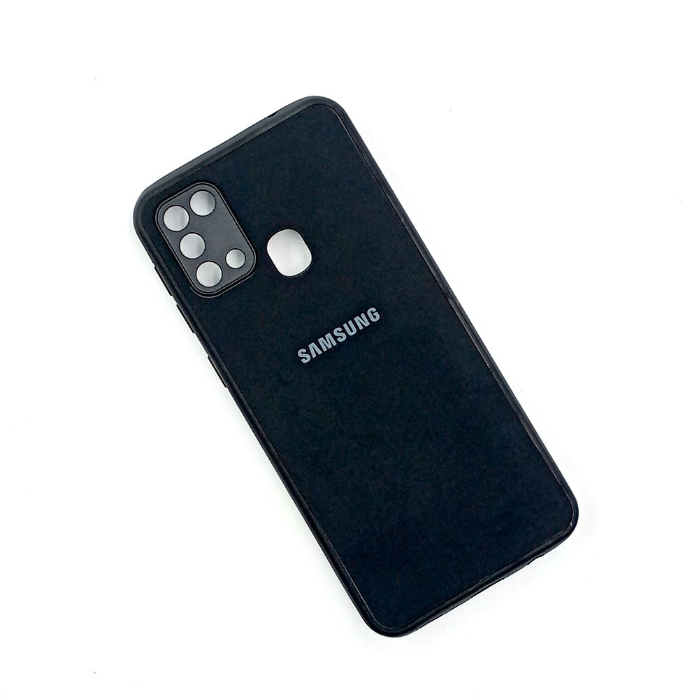 Samsung M31 / F41 / M21s Logo Silicone back cover with velvet inside protection layer