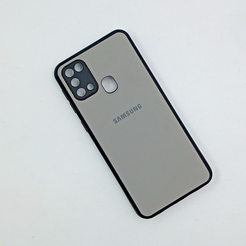 Samsung M31 / F41 / M21s Logo Silicone back cover with velvet inside protection layer