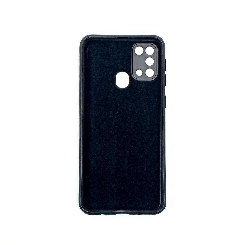 Samsung M31 / F41 / M21s Logo Silicone back cover with velvet inside protection layer