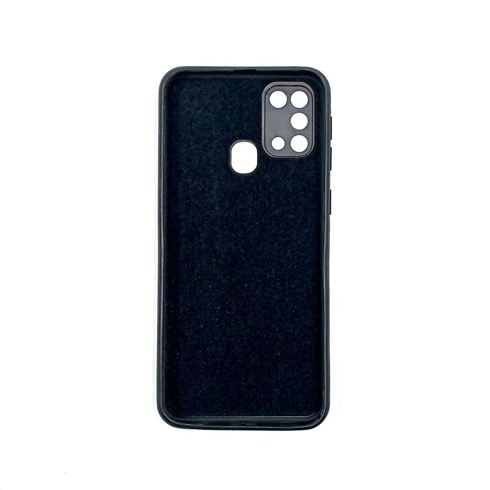 Samsung M31 / F41 / M21s Logo Silicone back cover with velvet inside protection layer